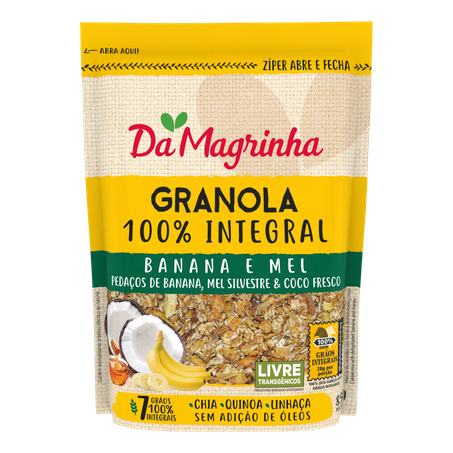 GRANOLA DA MAGRINHA 250GR BANANA COM MEL