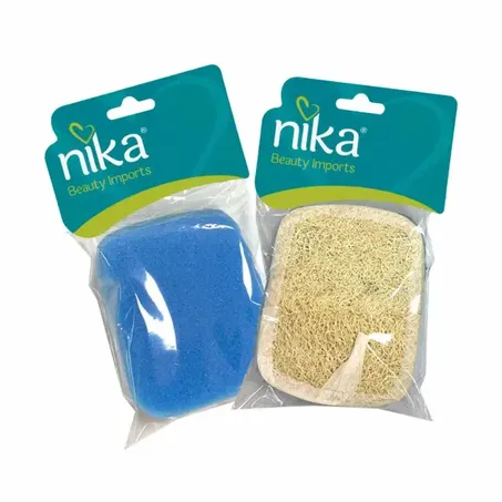 Esponja nika vegetal dupla face p/banho c/1un