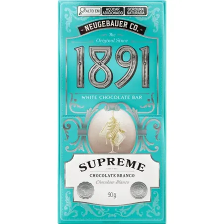 Chocolate neugebauer 1891 supreme branco 90g