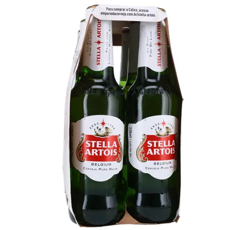 Stella Artois Cerveja Lager 330Ml Long Neck Unidade 360-8
