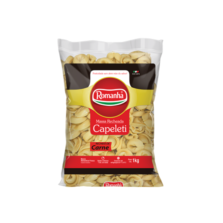 Massa Romanha Capeleti 1kg Resfr Carne