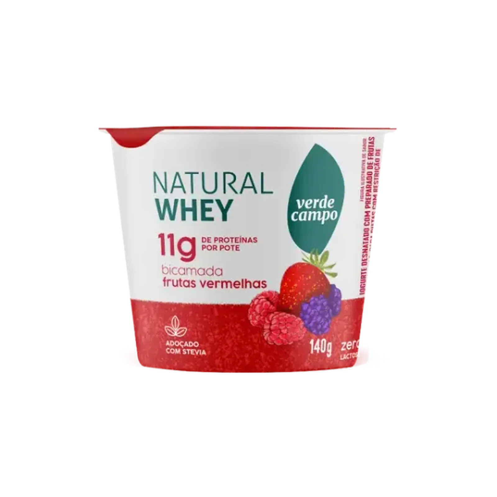 Iogurte Natural Whey Frutas Vermelhas 140g