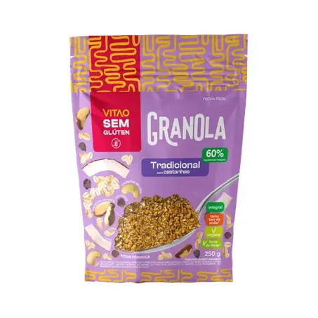 Granola Tradicional Sem Glúten 250 g - Vitao