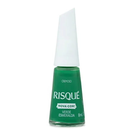 ESMALTE RISQUE NOVA COR VERDE ESMERALDA 8ML