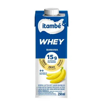 BEB.LACTEA WHEY ITAMBE 250ML BANANA