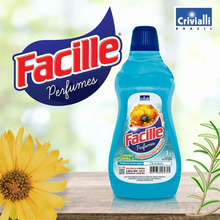 Limpador Facille Perfumado 1lt Oceano