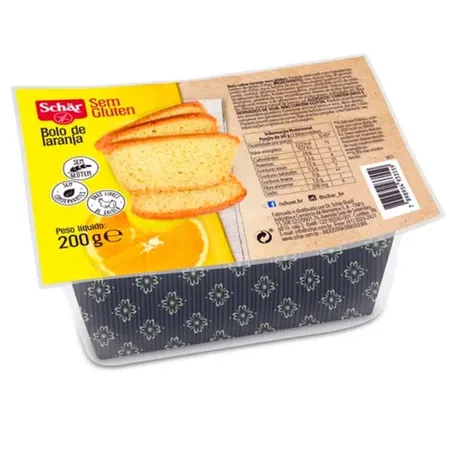 Bolo Laranja Sem Glúten Schar 200g