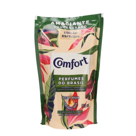 Amaciante Comfort concentrado explosão floral sachê 810ml 360-0