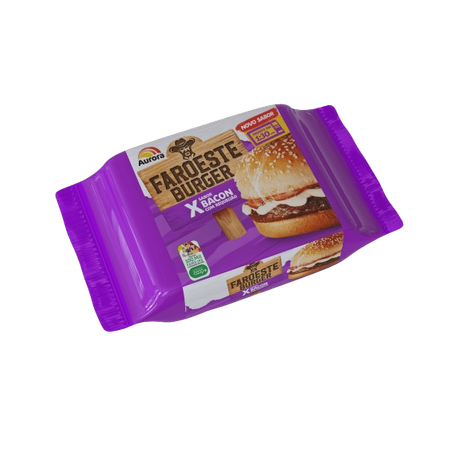 LANCHE FAROESTE BURGUER X BACON C/REQUEIJAO 145 G 