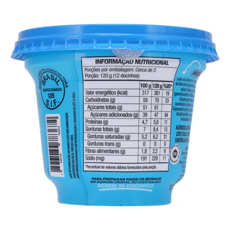 Sobremesa beijinho aurea pote 365g 360-17