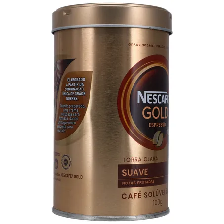CAFÉ SOLÚVEL NESCAFÉ GOLD LATA ESPRESSO SUAVE 100G 360-31