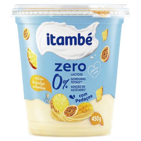 Iogurte Itambé Frutas Amarelas Zero Lactose Pote 450g