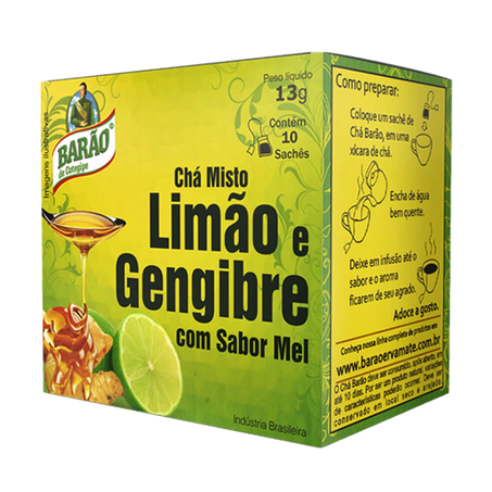 CHÁ BARÃO LIMÃO/GENGIBRE/MEL 13G