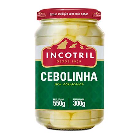 CEBOLINHA EM CONSERVA INCOTRIL TRADICIONAL 300G