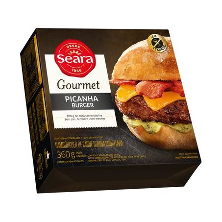 HAMBURGUER SEARA GOURMET 400G GRAN PICANHA