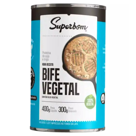 BIFE VEGETAL 400G - SUPERBOM