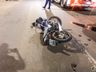 Colisão entre carro e moto deixa homem ferido na Willy Barth