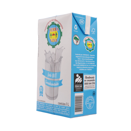 LEITE LONGA VIDA TERRA VIVA SEMIDESNATADO 1L 360-38