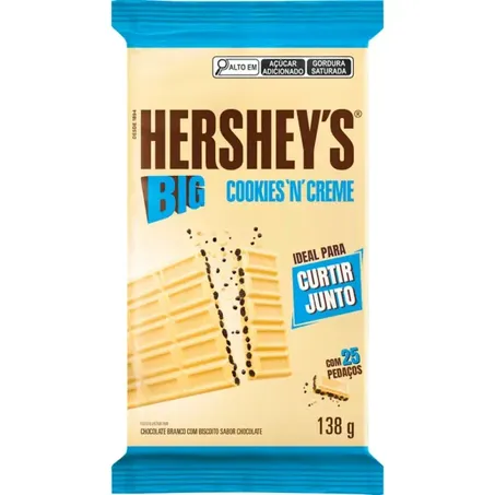Chocolate cookies creams hersheys 138g