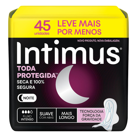 Absorvente Intimus Gel Noturno - Com Abas