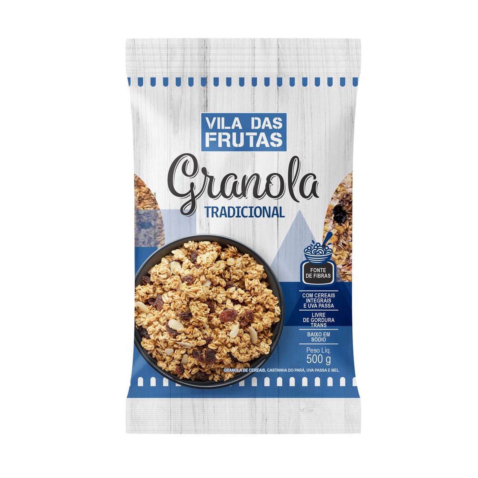 GRANOLA VILA DAS FRUTAS TRADICIONAL 500G