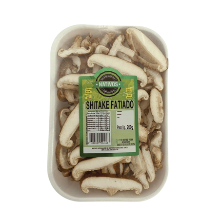 COGUMELO SHITAKE NATIVOS FATIADO 200G