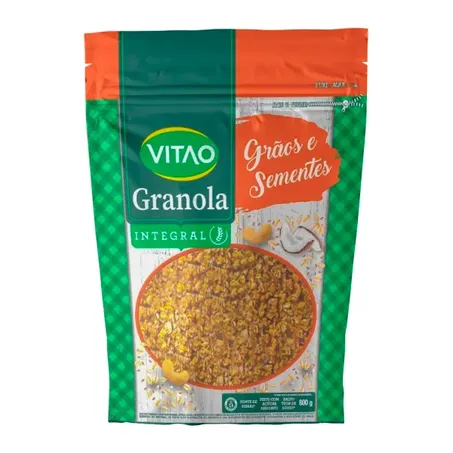 GRANOLA INTEGRAL GRÃOS E SEMENTES 800G