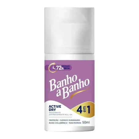 DESODORANTE ACTIVE DRY BANHO A BANHO 50 ML        