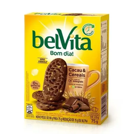 Biscoito Belvita 75g Cacau/Cereais