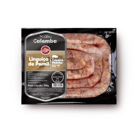 Linguiça de pernil caseira fininha calemba