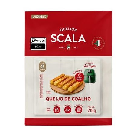 Queijo coalho scala s/ espeto 215g