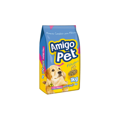 RAÇÃO PARA CÃO AMIGO PET FILHOTES 1KG