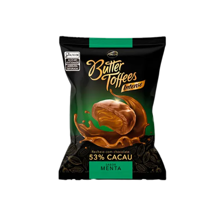 Balas Butter Toffees 53% Cacau e Menta 90g
