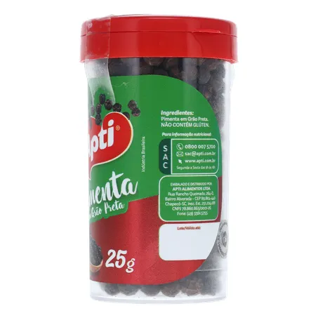 Pimenta apti preta em grao 25g 360-6
