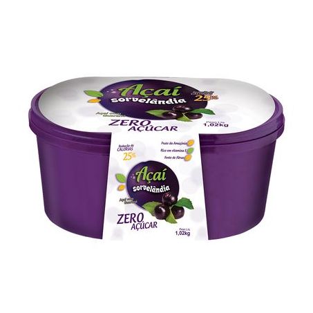 Acai zero sorvelandia 1.02 kg