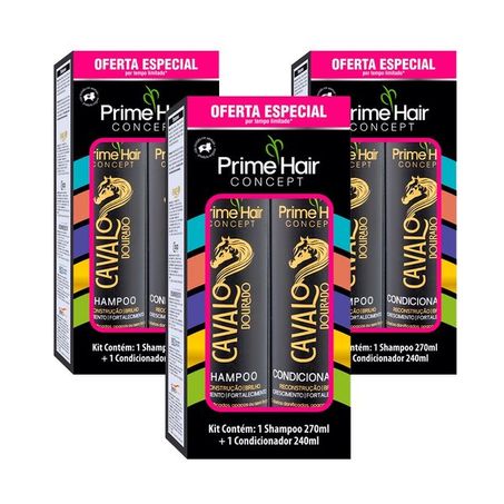 Kit prime hair sh+cond reconst 270ml