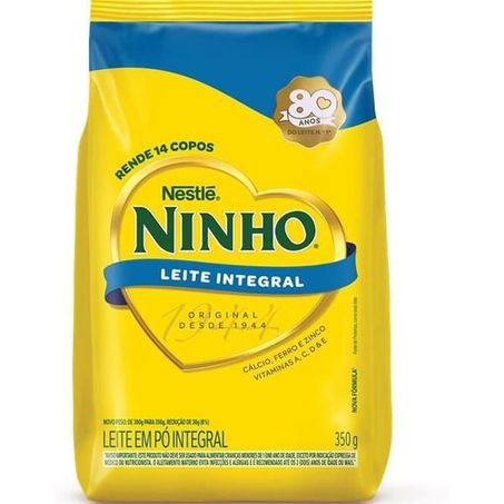 Leite em Pó Nestlé Ninho Integral Pacote 350gr