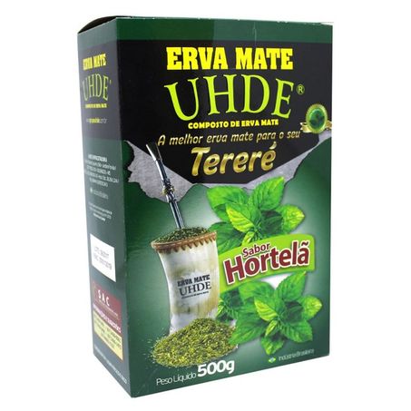 Erva mate uhde 500g terere hortelã