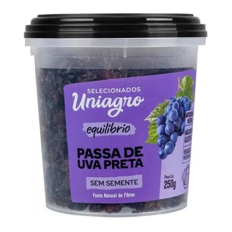 Passas uva uniagro escura 250g