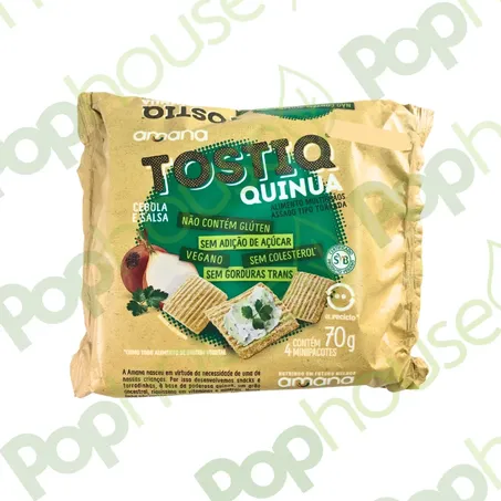 TOSTIQ CEBOLA E SALSA ZERO  70G - AMANA