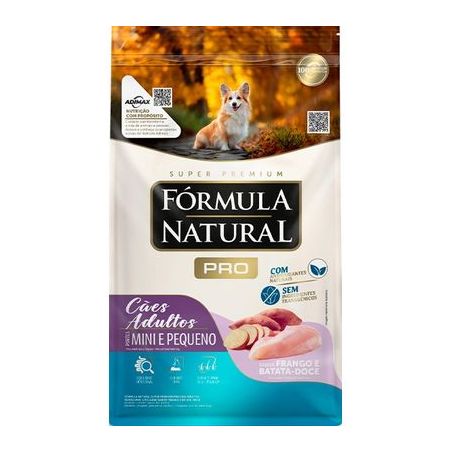 Ração Fórmula Natural Pro para Cães Adultos de Porte Mini e Pequeno Sabor Frango e Batata 20kg