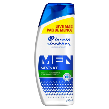 Shampoo Head & Shoulders 650ml - Menta - Leve Mais, Pague Menos