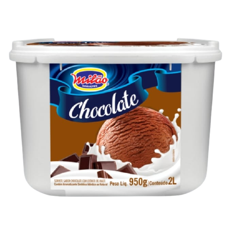 SORVETE MILÃO CHOCOLATE 2L
