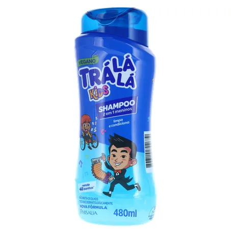Shampoo Tralala Kids 2 em 1 Frasco 480Ml 360-2