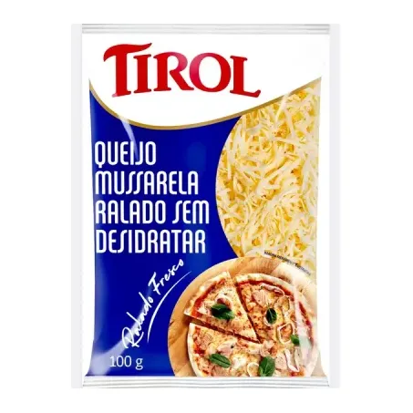 Queijo tirol mussarela ralado fresco 100g