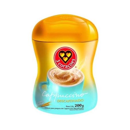 Cappuccino 3 corações 200gr descafeinado