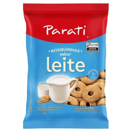 Biscoito Doce Sabor Parati Leite Pacote 250gr