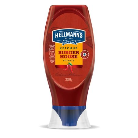 KETCHUP PICANTE HELLMANN'S BURGER HOUSE SQUEEZE