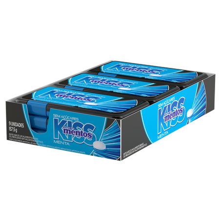 Pastilha Mentos Kiss Morango 17,5g