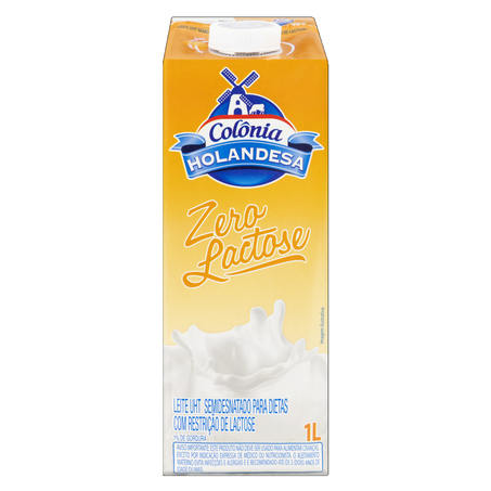 Leite Longa Vida Colonia Holandesa 1lt Zero Lactose